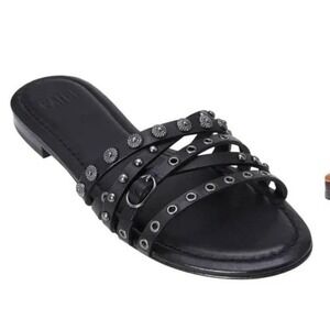 Paige‎ Women’s Dylan Flat Sandals in Black Size 9.5